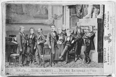Seine afgevaardigden, leden van de Nationale Defensieregering op 4 september 1870, 1870 door Eugene Appert